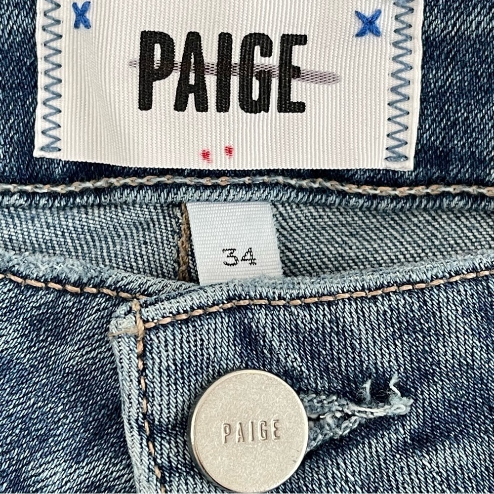 Paige Genevieve Modern High Rise Flare Jeans Size 34 Perspective - Picture 5 of 14